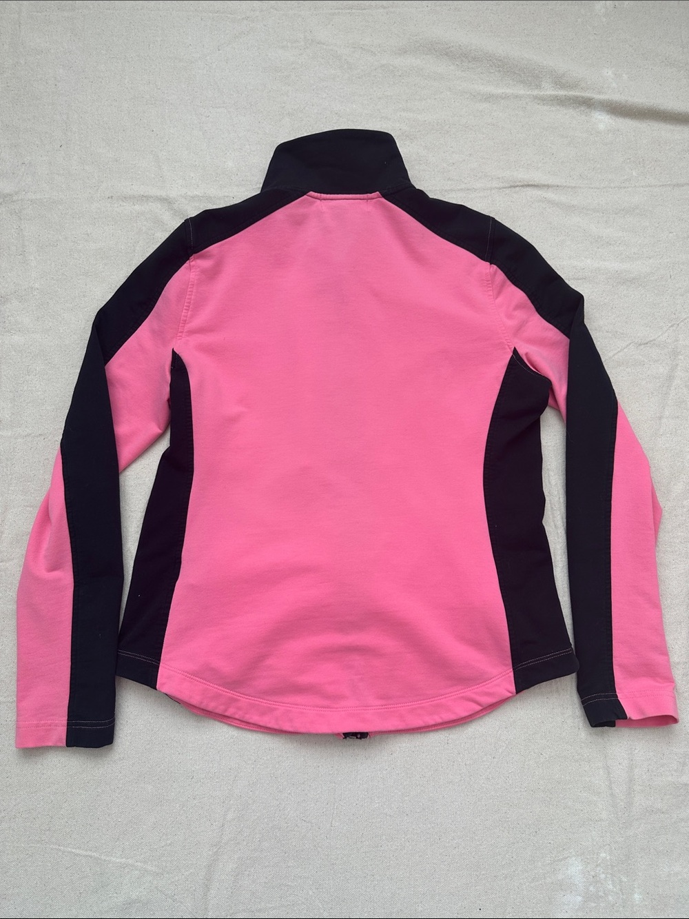 Lauren Active Ralph Lauren Pink & Black Full-Zip Long Sleeve Sweatshirt Size L - Picture 7 of 9